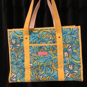 Large Lilly Pulitzer Tri Delta Tote
